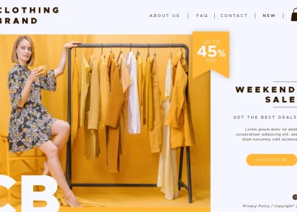 Clothing Websites Banner