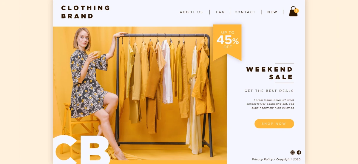 Clothing Websites Banner
